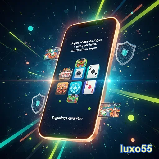 Jogos de segurança mobile oferecidos pelo Luxo55 para uma experiência segura e confiável.